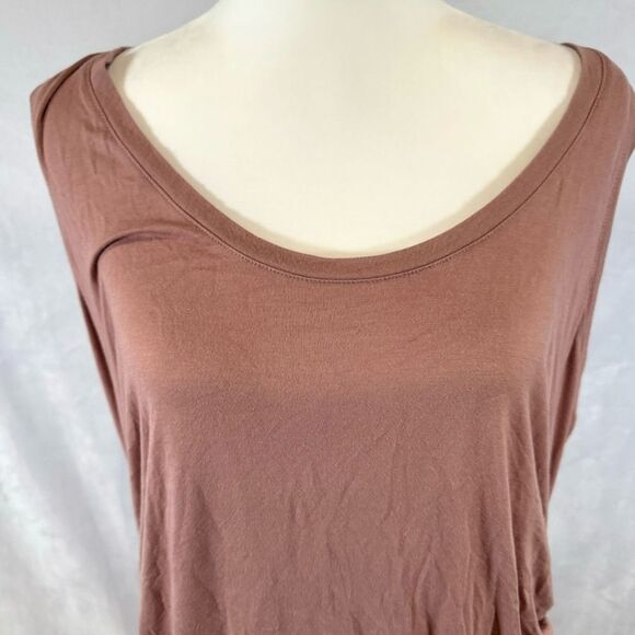 Lane Bryant mauve fitted ruched side top size 22/24 - Picture 4 of 9